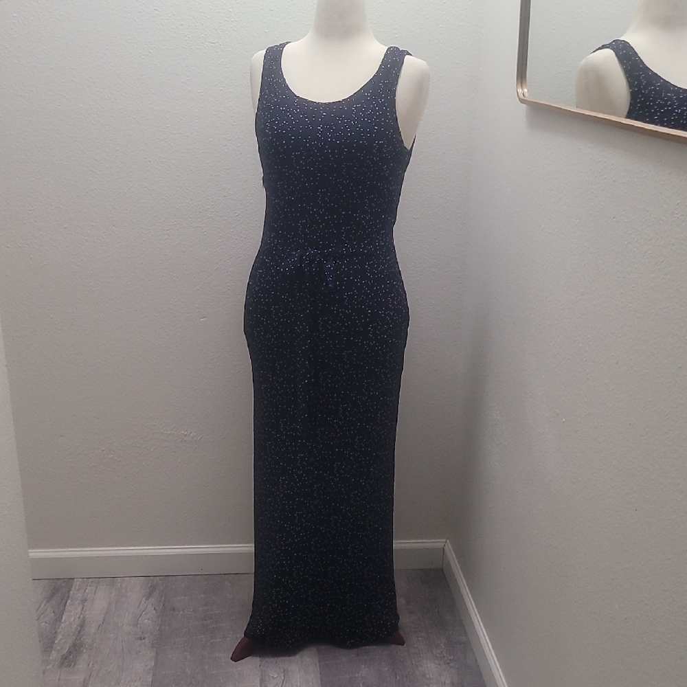 Coldwater Creek Black and Ivory Maxi Dress
